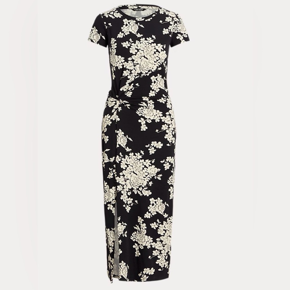 Ralph Lauren Floral Jersey Midi Dress